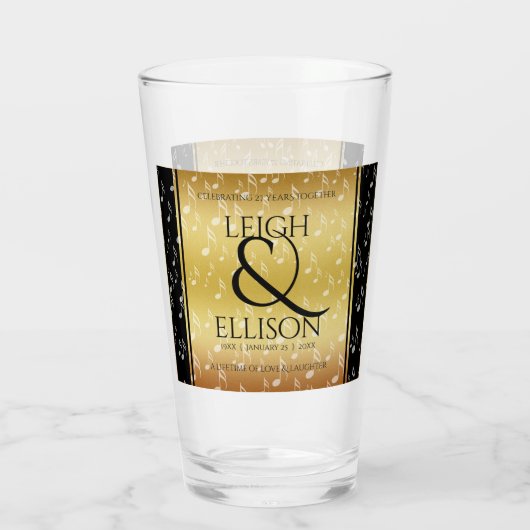 Hochzeitsfeier zum 27. Mal Glas (Rückseite)