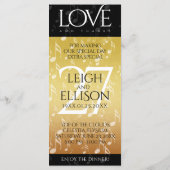 Hochzeitsfeier zum 27. Mal Menükarte (Rückseite)