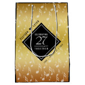 Hochzeitsfeier zum 27. Mal Mittlere Geschenktüte (Rückseite)