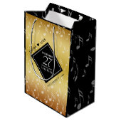 Hochzeitsfeier zum 27. Mal Mittlere Geschenktüte (Rückseite Schrägansicht)