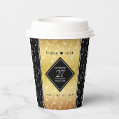 Hochzeitsfeier zum 27. Mal Pappbecher (Rückseite)