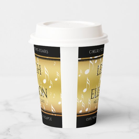 Hochzeitsfeier zum 27. Mal Pappbecher (Links)