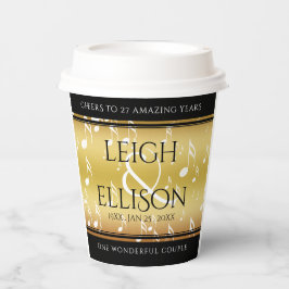 Hochzeitsfeier zum 27. Mal Pappbecher