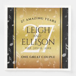 Hochzeitsfeier zum 27. Mal Serviette