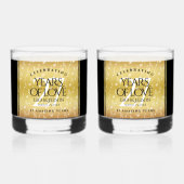 Hochzeitsfeier zum 27. Mal Whiskyglas (Vorderseite)