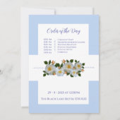Hochzeitsfeier zum Thema Blume Einladung (Rückseite)