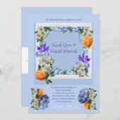 Hochzeitsfeier zum Thema Blume Einladung (Vorne/Hinten)