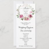 Hochzeitsfeierlichkeiten für Wasserfarben Pink (Vorderseite)