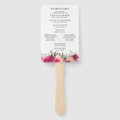 Hochzeitsfeierlichkeiten für Wasserfarben - Rosa B Fächer (Rückseite)