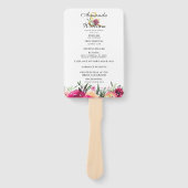 Hochzeitsfeierlichkeiten für Wasserfarben - Rosa B Fächer (Vorderseite)