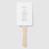 Hochzeitsfeierlichkeiten im eleganten Blumengeflec Fächer (Rückseite)