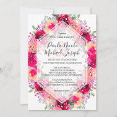 Hochzeitsfeierlichkeiten mit Blumen (Vorderseite)