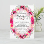 Hochzeitsfeierlichkeiten mit Blumen (Stehend Vorderseite)