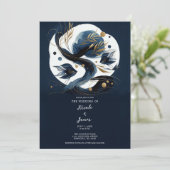 Hochzeitsfeiern am Blue & Gold Fish Beach Einladung (Stehend Vorderseite)