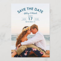 Hochzeitsfeiern am Blue Ocean Beach Save the Date