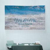 Hochzeitsfeiern am Blue Tropical Ocean Banner (Messe)