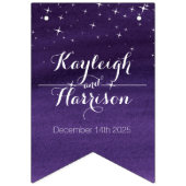 Hochzeitsfeiern am frühen Abend Wimpelkette (Erste Fahne)