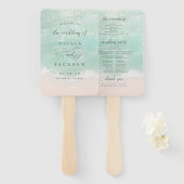 Hochzeitsfeiern am Meer Fächer (Vorne und Hinten)