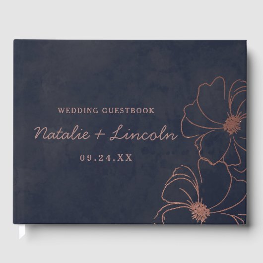 Hochzeitsfeiern am Rande der Seebrücke "Blauen Ros Gästebuch (Vorderseite)