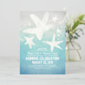 Hochzeitsfeiern am Seeufer Einladung (Stehend Vorderseite)