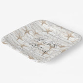 Hochzeitsfeiern am Strand des tropischen Ozeans Pappteller (Gewinkelt)