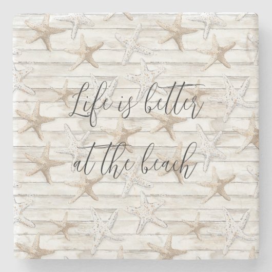 Hochzeitsfeiern am Strand des tropischen Ozeans Steinuntersetzer (Vorderseite)