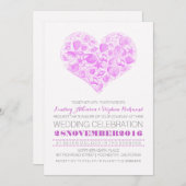 Hochzeitsfeiern am Strand Einladung (Vorne/Hinten)