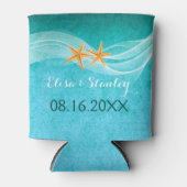 Hochzeitsfeiern am türkisblauen Strand Dosenkühler (Vorderseite)