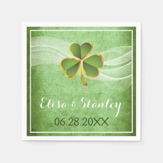 Hochzeitsfeiern am türkisblauen Strand Serviette (Vorderseite)