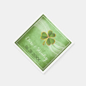 Hochzeitsfeiern am türkisblauen Strand Serviette (Ecke)