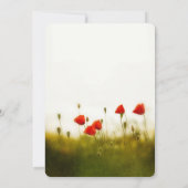 Hochzeitsfeiern auf der Sommerwiese Wildblumen Einladung (Rückseite)