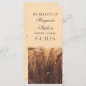 Hochzeitsfeiern auf rustikalem Land Programm (Vorne/Hinten)