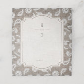 Hochzeitsfeiern auf rustikalem Land und auf rustik Platzkarte (Außenseite Aufgefaltet)