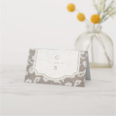 Hochzeitsfeiern auf rustikalem Land und auf rustik Platzkarte (Rückseite)