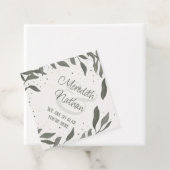 Hochzeitsfeiern Blätter Einfache moderne, trendige Geschenkanhänger (Beispiel)