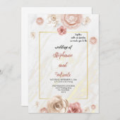 Hochzeitsfeiern Einladung (Vorne/Hinten)