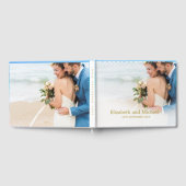 Hochzeitsfeiern Foto Blue Beach Ocean Elegante Hoc Gästebuch (Voll)