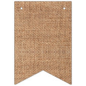 Hochzeitsfeiern für Burlap und Sonnenblumen Wimpelkette (Erste Fahne)