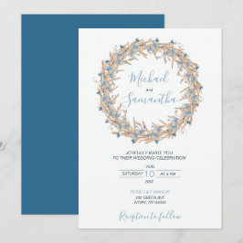 Hochzeitsfeiern für das blaue Land Einladung