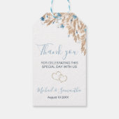 Hochzeitsfeiern für das blaue Land Geschenkanhänger (Rückseite)