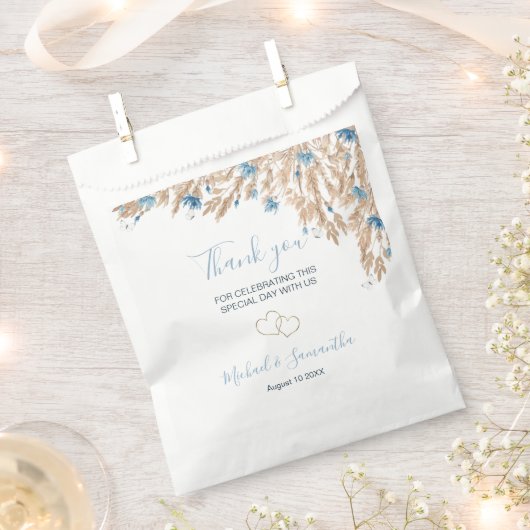 Hochzeitsfeiern für das blaue Land Geschenktütchen (Ausgeschnitten)