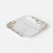 Hochzeitsfeiern für das blaue Land Pappteller (Gewinkelt)