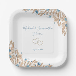 Hochzeitsfeiern für das blaue Land Pappteller