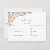 Hochzeitsfeiern für das blaue Land RSVP Karte (Vorderseite)