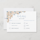 Hochzeitsfeiern für das blaue Land RSVP Karte (Vorderseite)