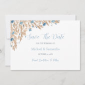 Hochzeitsfeiern für das blaue Land Save The Date (Vorderseite)