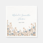 Hochzeitsfeiern für das blaue Land Serviette (Vorderseite)