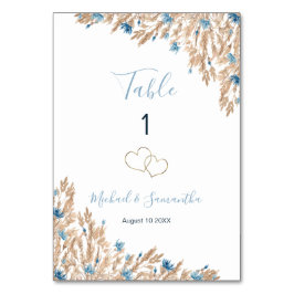 Hochzeitsfeiern für das blaue Land Tischnummer