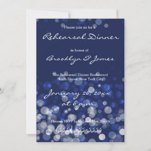 Hochzeitsfeiern im blauen Winter - Probe lädt ein Einladung