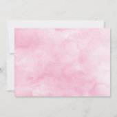 Hochzeitsfeiern im Foto "Floral Pink Roses" Save The Date (Rückseite)